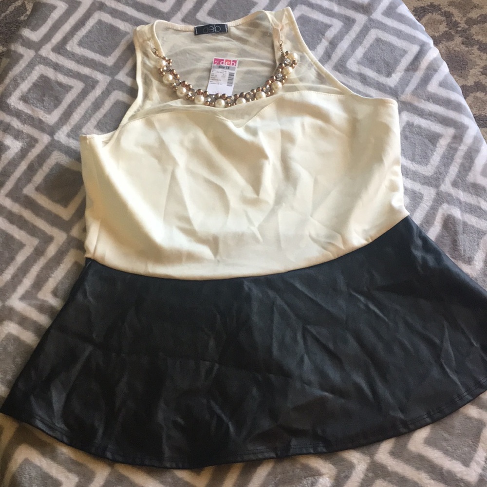 NWT peplum top